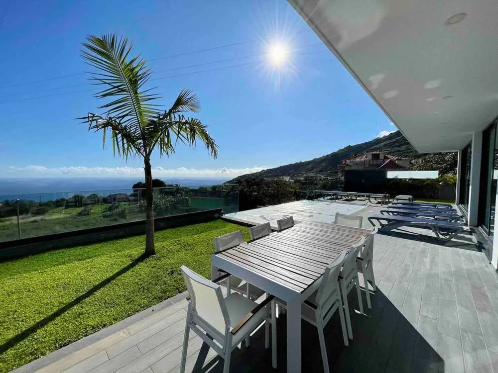 180 degree sea and mountain views from the villa.