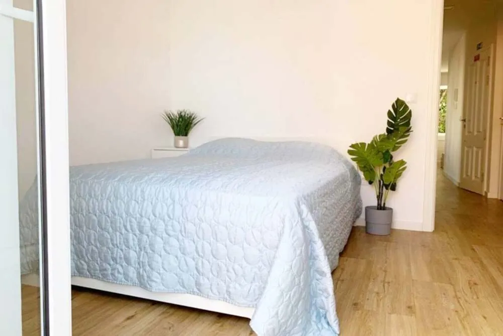 Second bedroom with double bed.