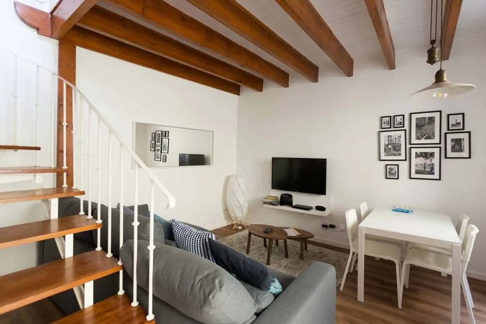 Interior of Casa Primavera - renovated duplex in city centre.