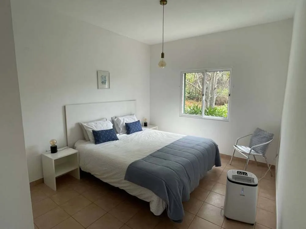 Interior of Aranhas bungalow is a spacious and sunny bungalow.