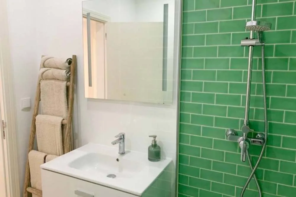 The bathroom.