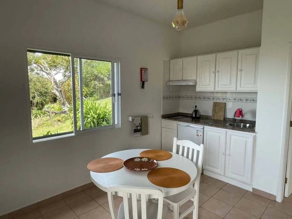 Interior of Aranhas bungalow is a spacious and sunny bungalow.