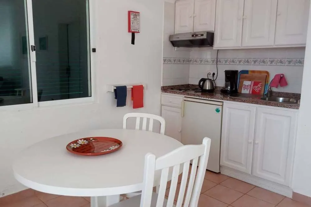 Interior of Aloes bungalow is cheerful, sunny and spacious.