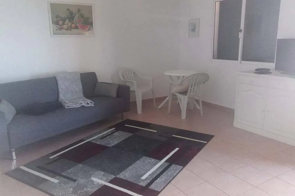 Interior of Aloes bungalow is cheerful, sunny and spacious.