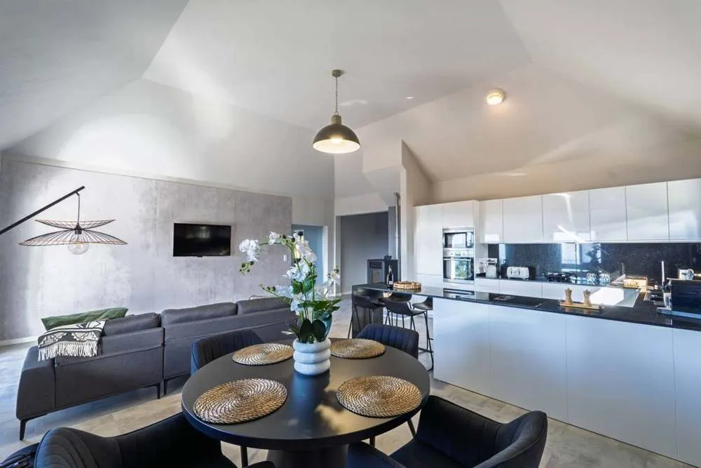 Interior of Passaras - countryside retreat in west of island.