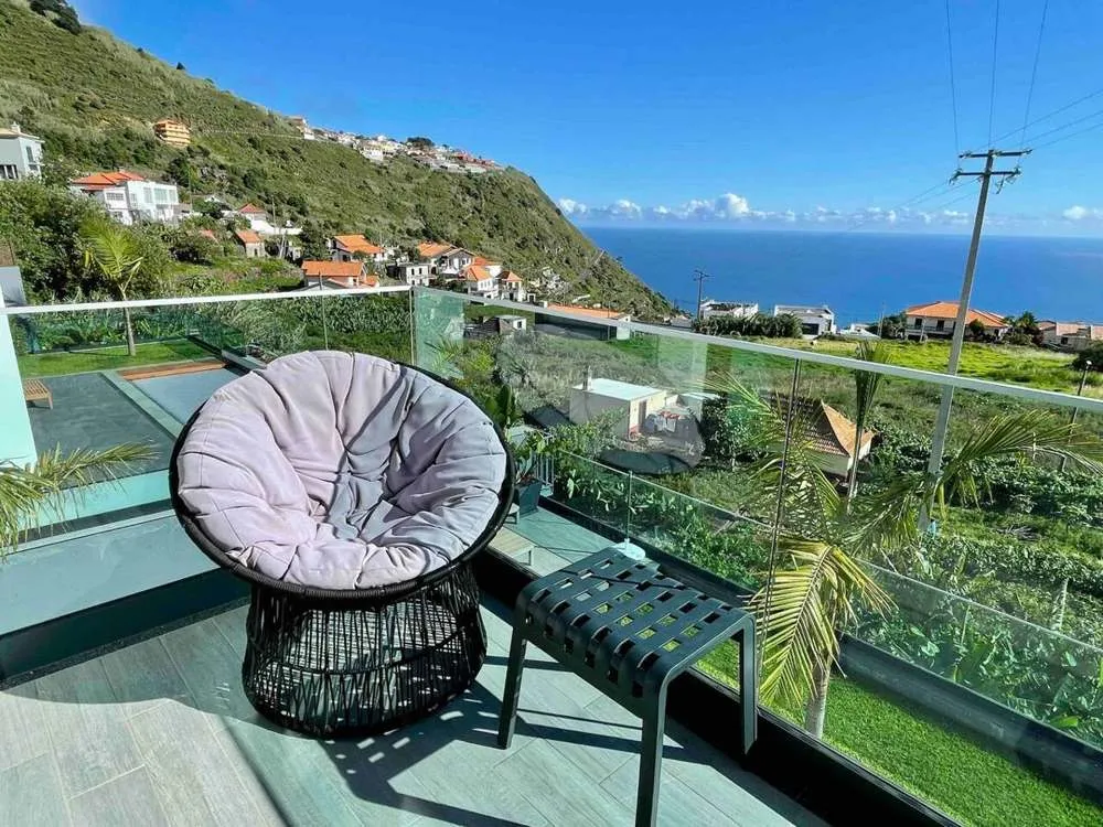 Enjoy the breathtaking views from the upstairs balcony.