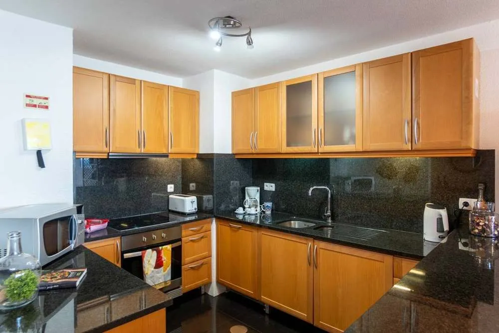 Fully equipped kitchen.