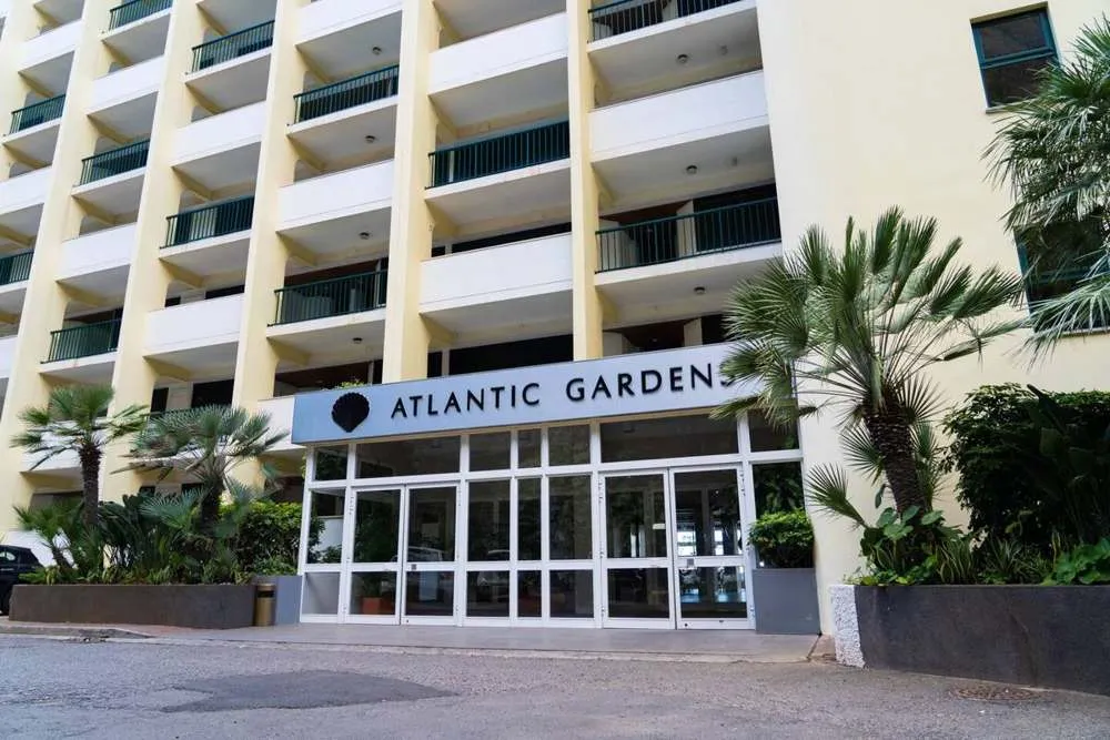 Building block entrance.